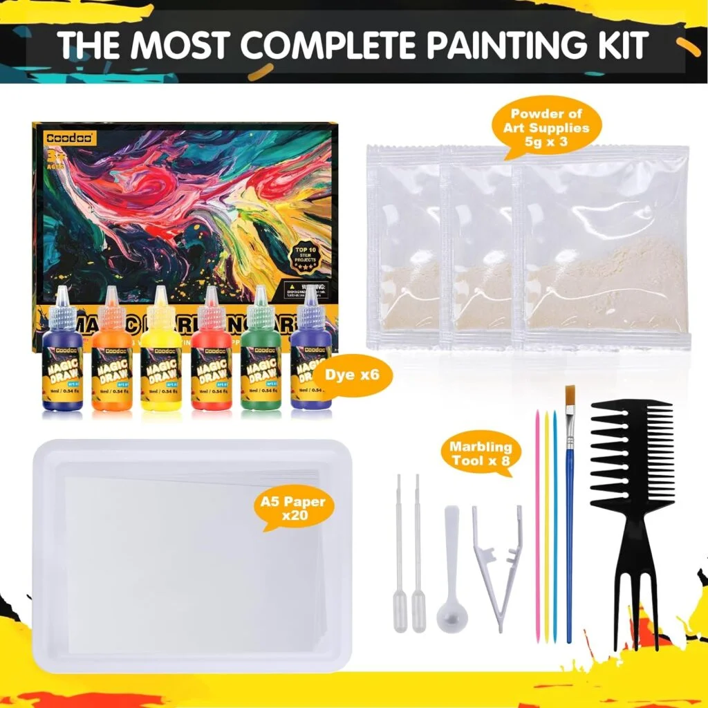 Water Marbling Paint for Kids - Engaging Young Minds in the Art of Marbling 3 71FMBiF6ZYL. AC SL1500
